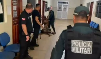 A irmã da vítima partiu para cima do suspeito de ter cometido o assalto