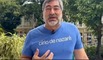 O apresentador contou sobre a devoção e a presença anual no Círio de Nazaré.