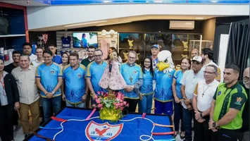 Águia de Marabá lança camisa especial em homenagem ao Círio de Nazaré, unindo tradição religiosa e identidade do clube.