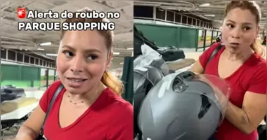 Indignada, Byanka afirmou que o shopping não toma providências e ainda se isenta de qualquer responsabilidade.