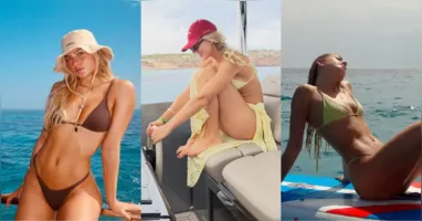 Manu compartilhou com os seguidores imagens de sol e mar na ilha espanhola.