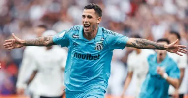 Santos vence o Corinthians por 1 a 0 na Neo Química Arena e respira na luta contra o rebaixamento. Christian Oliva marcou após rebote de cobrança de falta de Neymar.