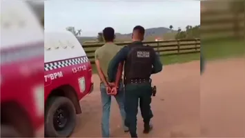 Rian Cunha da Silva foi imobilizado por taser e apresentado à Delegacia de Polícia Civil de Água Azul do Norte.