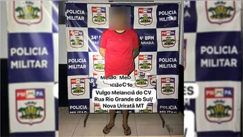 Suspeito detido pela Polícia Militar tinha mandado de prisão em aberto por tráfico expedido pela Justiça do Mato Grosso.