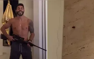 O vídeo foi postado e repercutiu nas redes sociais.