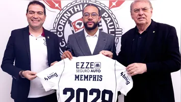 Imagem ilustrativa da notícia Depay renova com o Corinthians e volta aos treinos para a Libertadores