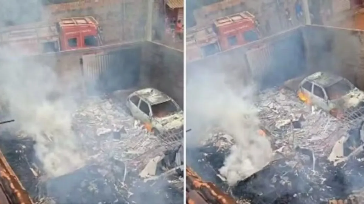 Imagem ilustrativa da notícia Incêndio destrói casa e carro no setor Planalto 1 em Redenção