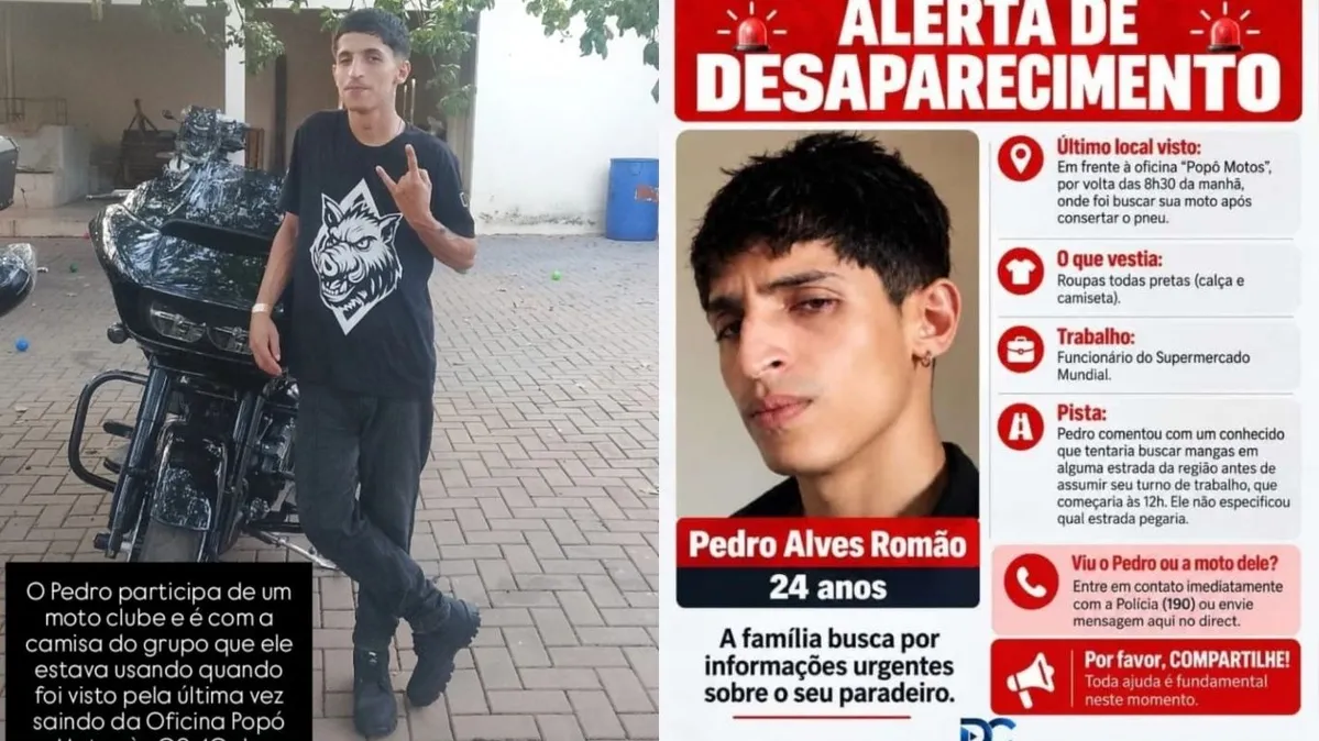Imagem ilustrativa da notícia Jovem de 24 anos desaparece em Redenção