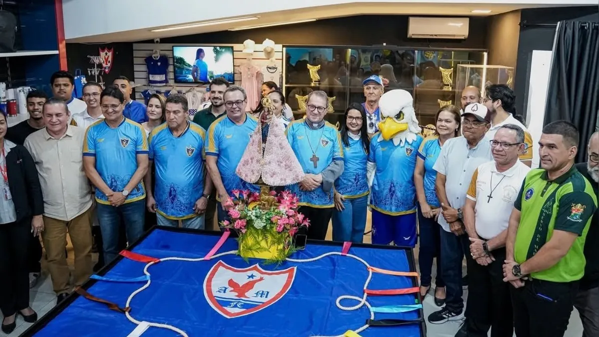 Imagem ilustrativa da notícia Águia de Marabá lança nova edição da camisa do Círio de Nazaré