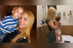 José Leonardo, filho de Virginia Fonseca e Zé Felipe, sofreu um acidente doméstico e precisou levar cinco pontos no nariz.