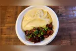 Aligot com picadinho é a receita de Alex Atala que combina purê de batata com queijos e filé-mignon em cubos.