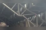 Estrutura cedeu e jogo segue paralisado