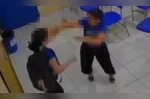 Uma aluna desferiu os golpes contra a professora na tarde da sexta-feira (11).