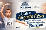 Augusto César tem 8 anos e busca uma vaga nacional na Escola de Teatro Bolshoi
