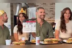 Paolla Oliveira e Diogo Nogueira apareceram juntos nas redes sociais