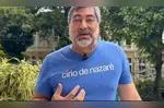 O apresentador contou sobre a devoção e a presença anual no Círio de Nazaré.