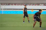 Thiago Carpini testa nova formação do Remo contra o Santos.