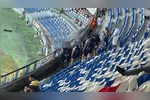 Confusão entre torcedores azulinos antes da partida Remo x Santos