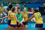 Com o placar de 3 sets a 0, o Brasil se classifou para as Olimpíadas de Los Angeles.