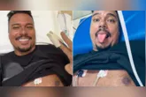 Bruno Cardoso, vocalista do Sorriso Maroto, foi hospitalizado em Natal após uma queda de pressão provocada por desidratação.