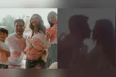 Arthur Aguiar e Jheny Santucci descobriram que estão à espera de uma menina durante um chá revelação em família.