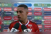 O atacante Samuel Lino, autor do gol da vitória, o jogo difícil contra o Remo