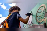Projeto Paredes Vivas promove oficinas gratuitas de grafismo, grafite e muralismo em Ourilândia do Norte.