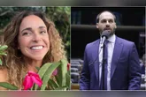 Daniela Mercury acionou o STF após publicação feita por Eduardo Bolsonaro nas redes sociais em 2022.