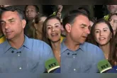 Após a pergunta da esposa, o candidato interveio rapidamente