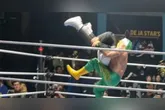 O árbitro Gerardo Germán Pineda, conhecido como "El Búho", morreu ainda no ringue.