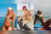 Manu compartilhou com os seguidores imagens de sol e mar na ilha espanhola.