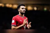 Gonçalo Ramos comemora o gol da virada de Portugal sobre a Noruega, no Estádio do Dragão, pela Liga das Nações.