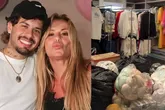 Roupas e outros itens de Zé Felipe ocuparam a casa dos paus do cantor.