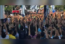Aproximadamente 60 mil jovens ao longo dos 4,6 quilômetros de percurso pelas principais vias da capital paraense.