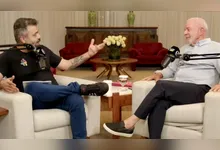O presidente e candidato à reeleição Lula (PT) deu entrevista exclusiva ao Flow Podcast no horário que seria exibido o debate na Rede Globo