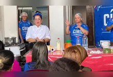 Oficinas de gastronomia do Círio Iluminado apresentam receitas paraenses e novas técnicas culinárias aos moradores das comunidades.