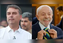 A rejeição ao senador Flávio Bolsonaro (PL) é maior que a do presidente Luiz Inácio Lula da Silva (PT),