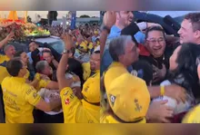 Dom Júlio Akamine e Dom Paulo Andreolli celebram com a Guarda de Nazaré em Marituba durante o Círio de Nazaré 2026.