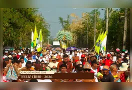Multidão de fiéis toma a Rua Antônio Maia durante o 46º Círio de Marabá, que reuniu cerca de 500 mil pessoas neste domingo (18).