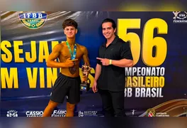 Atleta de Tucuruí conquista o primeiro lugar na categoria Sub-15 e garante TOP 6 na classe Bodyshape Sênior em competição da IFBB.