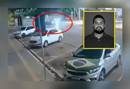 Frente de veículo destruída após colisão frontal com motocicleta na Avenida Antônio Almeida, em Canaã dos Carajás.