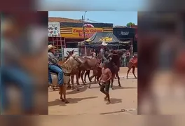 Imagens que viralizaram mostram o exato momento em que "Sombra" é atingido por chicotadas nas costas enquanto dançava na avenida principal.