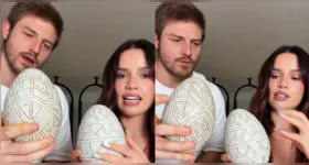 Juliette Freire mostra os convites personalizados preparados para os padrinhos e madrinhas de seu casamento com Kaique Cerveny, marcado para dezembro.