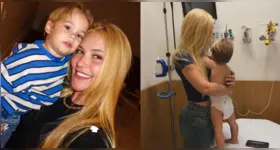 José Leonardo, filho de Virginia Fonseca e Zé Felipe, sofreu um acidente doméstico e precisou levar cinco pontos no nariz.