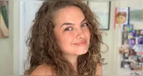 Lua Blanco durante participação no Domingo Legal, do SBT, em julho. A gravação da atriz voltou a circular nas redes sociais e gerou comentários entre os internautas.