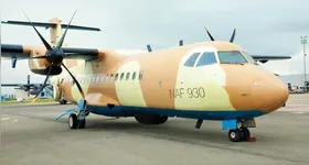 Aeronave modelo ATR-42 da Força Aérea Nigeriana em 2020