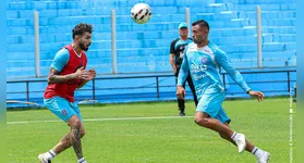 Nico Schiappacasse (colete vermelho) expressa sua motivação e expectativas antes da estreia pelo Paysandu
