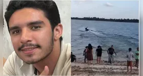 Guilherme, de 19 anos, desapareceu após cair de moto aquática; mergulhadores do Corpo de Bombeiros buscam na região de Tucuruí, PA.