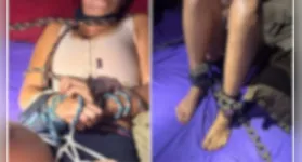 Vítima foi localizada amordaçada e ferida em Águas Lindas; suspeito foi preso em flagrante. Forças de segurança apreenderam sedativos, cordas e algemas.