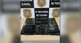 Aparelhos eletrônicos recuperados pelas forças de segurança passam por triagem técnica antes de serem devolvidos aos verdadeiros donos.